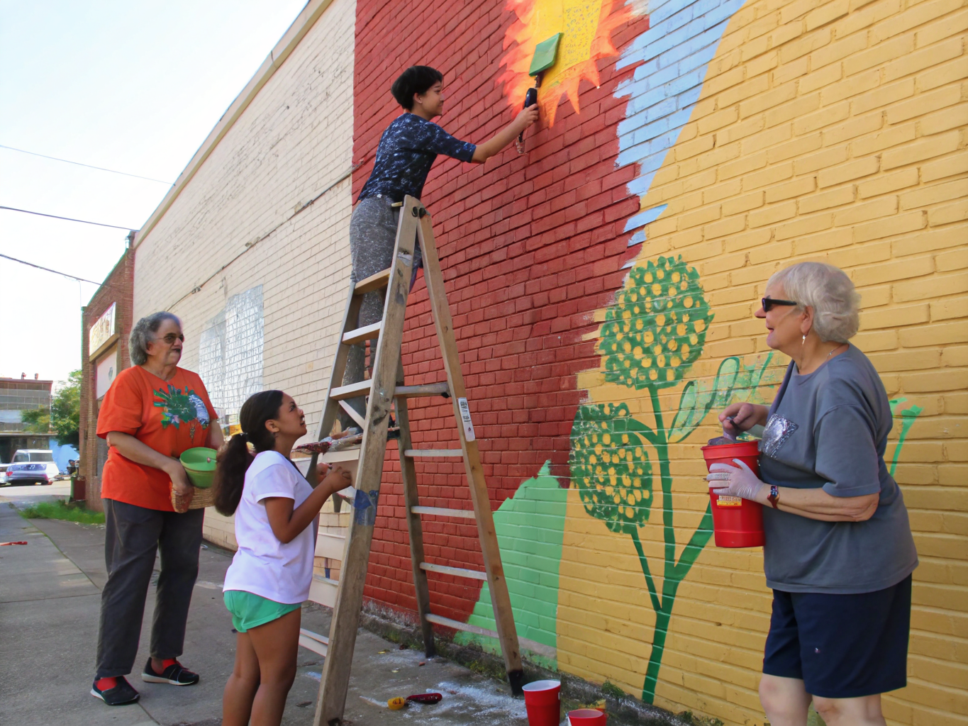 Community painting workshop